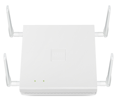 Dual Radio Wi-Fi 6 (802.11ax) Access Point für bis zu 1,7 Gbit / s, paralleler Betrieb in 2,4 GHz und 5 GHz, 2x2 MU-MIMO, OFMDA, USB, BLE 5.1, 2x1GE (1x PoE 802.3at), WPA3, IEEE 802.1X, Multi-SSID, VLAN, 4x externe Rundstahlantennen, inkl. Netzteil