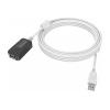 5 m USB 2.0 Verlängerungskabel - vergoldete Stecker - Ferritkerne - 480 mbps - über 65 Prozent Abdeckung geflochtene Abschirmung - USB A (f) zu USB A (m) - Außendurchmesser 4,5 mm - 28+24 awg - weiß