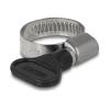 Delock Schlauchschelle mit Flügelmutter 16 - 25 mm 10 Stück schwarz