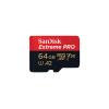 SanDisk Extreme PRO - Flash-Speicherkarte (microSDXC-an-SD-Adapter inbegriffen) - 64 GB - A2 / Video Class V30 / UHS-I U3 / Class10 - microSDXC UHS-I