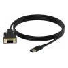 Vision USB to Serial Adaptor - Serieller Adapter - USB - RS-232 - Schwarz