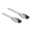 Delock RJ45 Netzwerkkabel Cat.8.1 S / FTP 15 m bis 40 Gbps grau