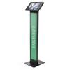 Compulocks iPad Air M2 & M3 11", Apex Enclosure Brandable Floor Stand - Black - Gehäuse - für Tablett - Branding-fähig - verriegelbar - Metall, Polypropylen - Schwarz - Bildschirmgröße: 27.9 cm (11") - Bodenaufstellung - für Apple 11-inch iPad Air M2
