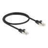 Delock - Netzwerkkabel - RJ-50 (M) zu RJ-50 (M) - 50 cm - S / FTP - ohne Haken - Schwarz