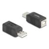 Delock USB 2.0 Adapter USB Typ-A Stecker zu USB Typ-B Buchse