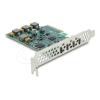 Delock - Serieller Adapter - PCIe 3.0 x4 Low-Profile - USB-C x 4