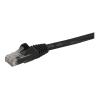 StarTech.com 5m Cat6 Snagless Gigabit UTP Netzwerkkabel - Cat 6 RJ45 Netzwerkkabel mit Knickschutz - Schwarz - Patch-Kabel - RJ-45 (M) zu RJ-45 (M) - 5 m - UTP - CAT 6 - geformt, ohne Haken - Schwarz