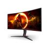 AOC Gaming CU34G2XP / BK - LED-Monitor - Gaming - gebogen - 86.4 cm (34") - 3440 x 1440 WQHD @ 180 Hz - VA - 4000:1 - DisplayHDR 400 - 1 ms - 2xHDMI, 2xDisplayPort - Schwarz