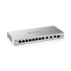 Zyxel XGS1250-12 - Switch - managed - 8 x 10 / 100 / 1000 + 3 x 1 / 2.5 / 5/10GBase-T + 1 x 1 Gigabit / 10 Gigabit SFP+ - Desktop