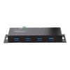 StarTech.com 4-Port USB 3.0 Hub - Industrie USB Splitter - USB Verteiler - Hub - industriell - 4 x USB 3.2 Gen 1 - Desktop, an DIN-Schiene montierbar, wandmontierbar