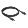 Delock Koaxiales USB-C Kabel 40 Gbps Kabel USB PD 3.1 240 W 2 m