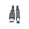 Eaton Tripp Lite Series 25ft USB 3.0 SuperSpeed Active Repeater Cable A Male / B Male 25' - USB-Kabel - USB Type B (M) zu USB Typ A (M) - USB 3.0 - 7.62 m - aktiv - Schwarz