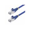 StarTech.com 1m Blue CAT8 Ethernet Cable, Snagless, S / FTP, 25G / 40G - Patch-Kabel - RJ-45 (M) zu RJ-45 (M) - 1 m - 5.6 mm - S / FTP - 50 Mikrometer - CAT 5 / 5e / 6/6a / 8 - IEEE 802.3bt / IEEE 802.3ba - halogenfrei, passiv, ohne Haken - Blau