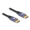 Delock DisplayPort Kabel 8K 60 Hz 1 m flieder Metall