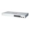 Cisco CBS220-16P-2G managed Layer2 Switch: - 16x10 / 100 / 1000 Base-T (RJ45) + 2x1GE SFP Uplink Ports, - Switching Capacity:36Gbps, incl. rack-&wallmount Kit, - kein stacking, liefert 130W PoE+, lüfterlos