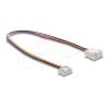 Delock Lüfter Verlängerungskabel JST PWM Stecker zu Buchse 4 Pin, Steckerlänge 7 mm, 30 cm