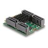 Delock Konverter M.2 Key B+M Stecker zu 4 x SATA Stecker mit RAID und HyperDuo