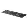 HP 725 - Tastatur - multifunktional, wiederaufladbar, betrieben mit Superkondensator - full size - kabellos - 2.4 GHz, Bluetooth - QWERTZ - Deutsch - Dämmerungsschwarz