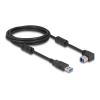 Delock USB 5 Gbps Kabel Typ-A Stecker zu Typ-B Stecker 90° unten gewinkelt 2 m
