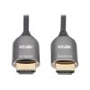 Eaton Tripp Lite Series Fiber Active Optical Cable (AOC) 8K HDMI Plenum-Rated - UHD @ 60 Hz, HDR, M / M, Black, 15 m - Ultra High Speed - HDMI-Kabel mit Ethernet - HDMI männlich zu HDMI männlich - 15 m - Schwarz - Plenum, Active Optical Cable (AOC), un