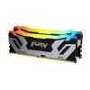 Kingston FURY Renegade RGB - DDR5 - Kit - 48 GB: 2 x 24 GB - DIMM 288-PIN - 2100 MHz / PC5-67200 - CL40 - 1.45 V - ungepuffert - on-die ECC - schwarz & silber