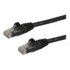 StarTech.com Cat6 Gigabit Patchkabel Snagless mit RJ45 UTP 10m in Schwarz - Cat 6 Netzwerkkabel mit Schutzmanschette - Cat.6 Patch-Kabel - Patch-Kabel - RJ-45 (M) zu RJ-45 (M) - 10 m - UTP - CAT 6 - geformt, ohne Haken - Schwarz