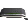 Poly Sync 20+ - Smarte Freisprecheinrichtung - Bluetooth - kabelgebunden, kabellos - Adapter USB-C via Bluetooth - Silber - Replaces Poly SKU 216869-01