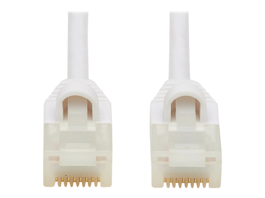 Eaton Tripp Lite Series Safe-IT Cat6a 10G Snagless Antibacterial Slim UTP Ethernet Cable (RJ45 M / M), White, 5 ft. (1.52 m) - Netzwerkkabel - RJ-45 (M) zu RJ-45 (M) - 1.5 m - UTP - CAT 6a - ohne Haken, verseilt - weiß