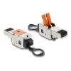 Delock RJ45 Stecker mit Klemmverschluss 2 Pin + / - werkzeugfrei - composite power connector