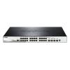 D-Link DGS 1510-28XMP - Switch - L3 - Smart - 24 x 10 / 100 / 1000 (PoE+) + 4 x 10 Gigabit SFP+ - Desktop, an Rack montierbar - PoE+ (370 W)