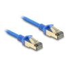 Delock RJ45 Netzwerkkabel Cat.8.1 F / FTP Slim 0,5 m blau