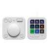 Logitech Master Series MX Creative Console - Tastatur- und Ziffernblockset - Hintergrundbeleuchtung - USB-C - Pale Gray