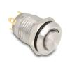 Delock Drucktaster zum Einbau 12 mm 4 x Lötanschluss LED blau