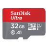 SanDisk Ultra - Flash-Speicherkarte (microSDHC / SD-Adapter inbegriffen) - 32 GB - A1 / UHS-I U1 / Class10 - microSDHC UHS-I