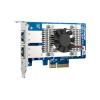 QNAP QXG-10G2T - Netzwerkadapter - PCIe 3.0 x4 Low-Profile - 100M / 1G / 2.5G / 5G / 10 Gigabit Ethernet x 2 - für QNAP QGD-1600