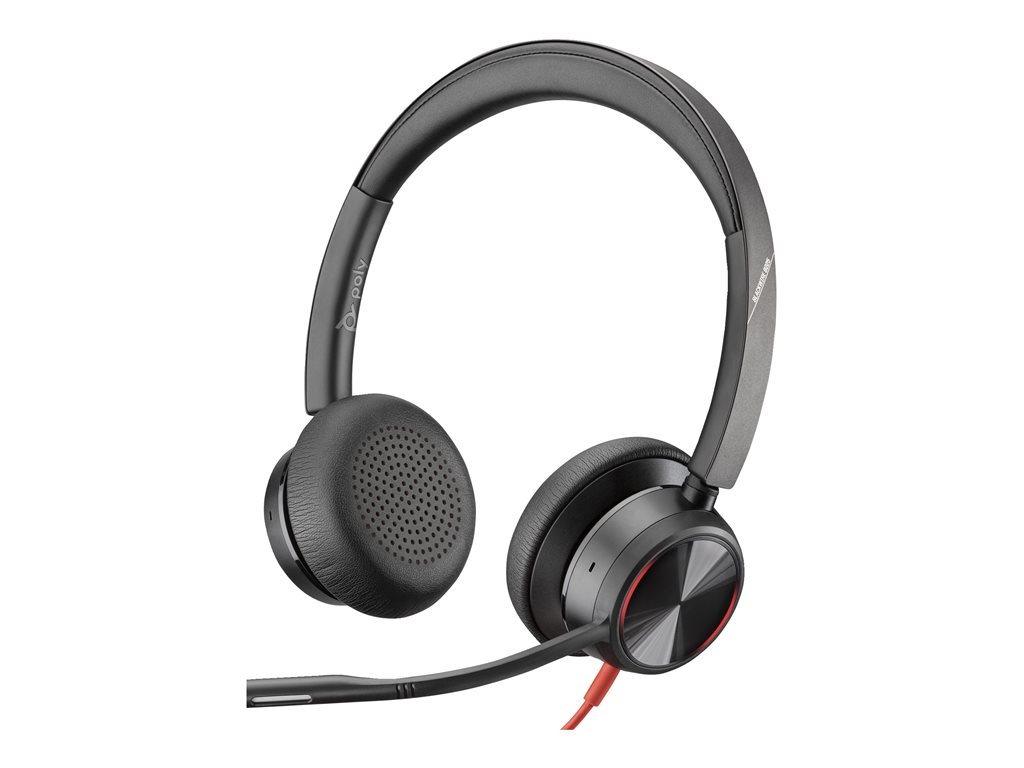 Poly Blackwire 8225 - Blackwire 8200 series - Headset - On-Ear - kabelgebunden - aktive Rauschunterdrückung - USB-C - Schwarz - Zoom Certified, UC-zertifiziert - Replaces Poly SKU 214407-01