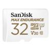 SanDisk Max Endurance - Flash-Speicherkarte (microSDHC / SD-Adapter inbegriffen) - 32 GB - Video Class V30 / UHS-I U3 / Class10 - microSDHC UHS-I