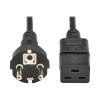Eaton Tripp Lite Series - Stromkabel - power CEE 7 / 7 (M) zu IEC 60320 C19 - Wechselstrom 250 V - 16 A - 2.5 m - Schwarz - Europa - für P / N: PDUNV