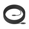 Logitech Strong - USB-Kabel - USB Typ A (M) zu 24 pin USB-C (M) - USB 3.2 Gen 2 - 25 m - Plenum, Active Optical Cable (AOC) - für Room Solution Huddle, Large