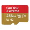 SanDisk Extreme - Flash-Speicherkarte (microSDXC-an-SD-Adapter inbegriffen) - 256 GB - A2 / Video Class V30 / UHS-I U3 / Class10 - microSDXC UHS-I