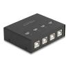 Delock - USB-Schalter - 4 PC zu 4 Geräten - 8 x USB 2.0 - Desktop