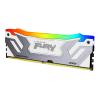 Kingston FURY Renegade RGB - DDR5 - Modul - 24 GB - DIMM 288-PIN - 4200 MHz / PC5-67200 - CL40 - 1.45 V - ungepuffert - on-die ECC - Weiß & Silber