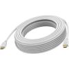 8K bei 60 Hz - HDMI Version 2.1 - 48 Gbps - doppelt abgeschirmt - vergoldete Anschlüsse - HDMI (m) zu HDMI (m) - Außendurchmesser 8,7 mm - 26 AWG - 15 m - weiß