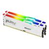 Kingston FURY Beast RGB - DDR5 - Kit - 32 GB: 2 x 16 GB - DIMM 288-PIN - 6400 MHz / PC5-51200 - CL32 - 1.4 V - ungepuffert - on-die ECC - weiß