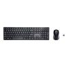 Kensington Pro Fit Low-Profile Desktop Set - Tastatur-und-Maus-Set - kabellos - 2.4 GHz - Deutsch - Schwarz