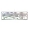 CHERRY XTRFY MX 3.1 - Tastatur - 100% - full size - Hintergrundbeleuchtung - USB-C - QWERTZ - Deutsch - Tastenschalter: CHERRY MX2A Brown - weiß