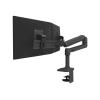 LX Desk Dual Direct Arm, Matte Black