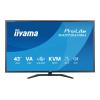 iiyama ProLite X4373UHSU-B2 - LED-Monitor - 109.2 cm (43") (42.5" sichtbar) - 3840 x 2160 4K @ 60 Hz - VA - 450 cd / m² - 4000:1 - HDR10 - 3 ms - 2xHDMI, DisplayPort - Lautsprecher - Matte, Schwarz