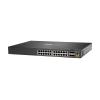HPE Aruba 6300F - Switch - L3 - managed - 24 x 10 / 100 / 1000 + 4 x 1 Gigabit / 10 Gigabit / 25 Gigabit / 50 Gigabit SFP56 (Uplink / Stacking) - von vorne und von Seite zu hinten - an Rack montierbar
