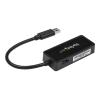 StarTech.com USB 3.0 SuperSpeed auf Gigabit Ethernet Lan Adapter mit USB Port - 10 / 100 / 1000 RJ45 NIC Netzwerkadapter - St / Bu - Schwarz - Netzwerkadapter - USB 3.0 - Gigabit Ethernet - Schwarz - für P / N: TB33A1C
